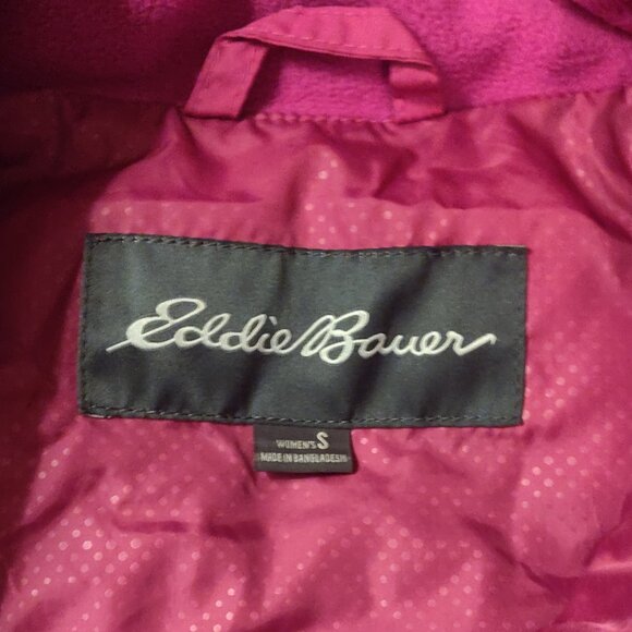 Eddie Bauer Fuchcia Pink Goose Down Vest Women's SMALL - Picture 2 of 5